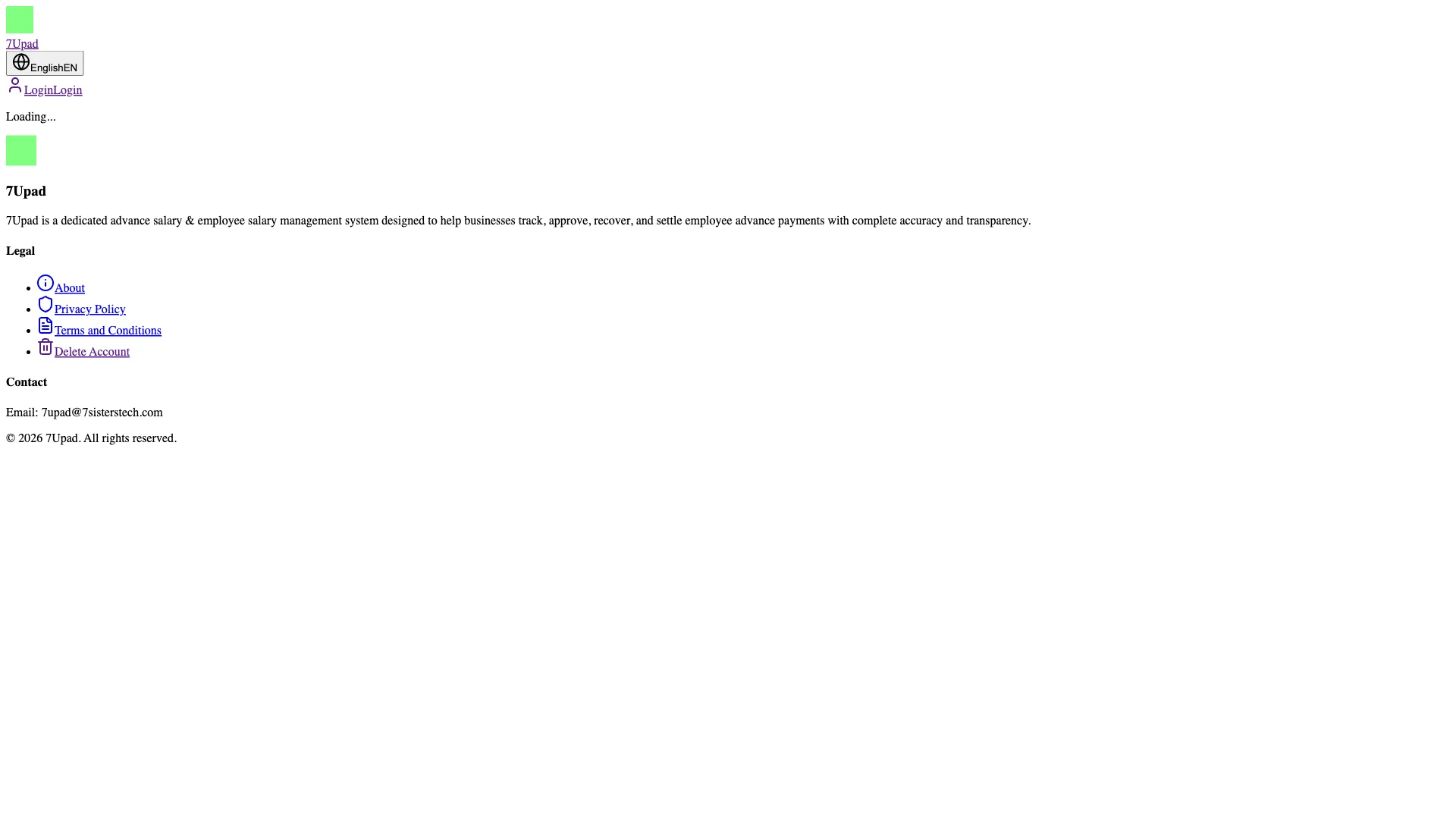 7Upad screenshot